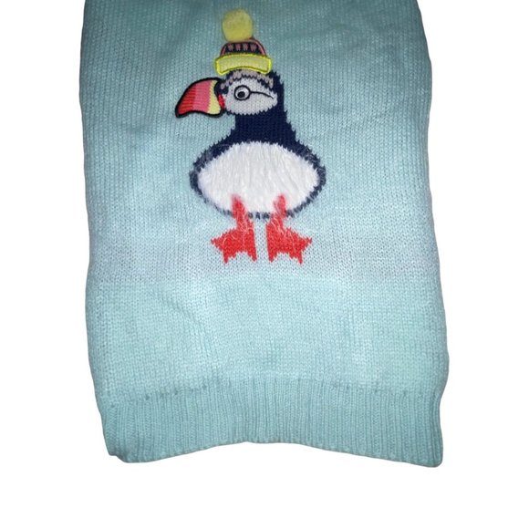NWOT Top Paw Light Blue Penguin Holiday Winter Christmas Pullover Dog Sweater M - Picture 3 of 6